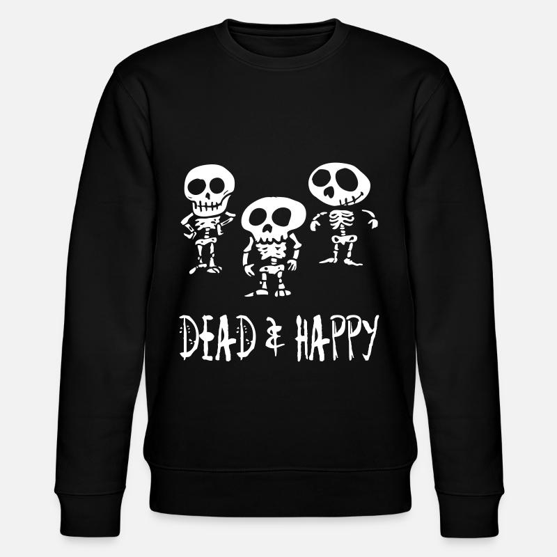 dead & happy - Stanley/Stella Unisex Bio-Sweatshirt CHANGER  - Schwarz