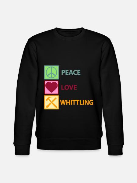 Whittling Woodcarver Wood Carving Saying - Stanley/Stella CHANGER Unisex Organic Sweatshirt - black