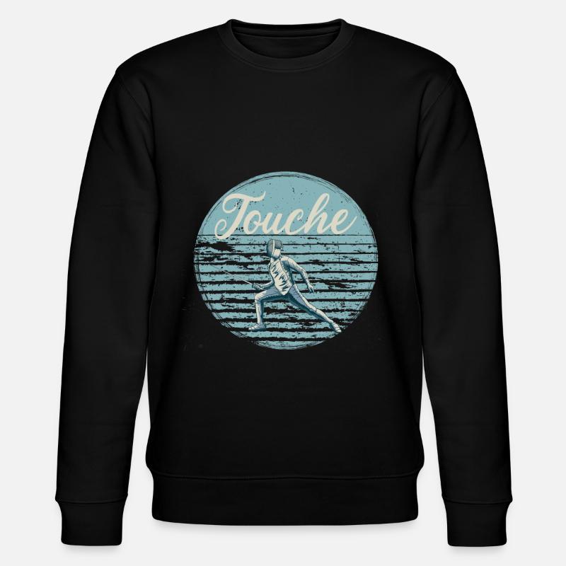 Fechten Fechtspruch Fechtkampf - Stanley/Stella Unisex Bio-Sweatshirt CHANGER  - Schwarz