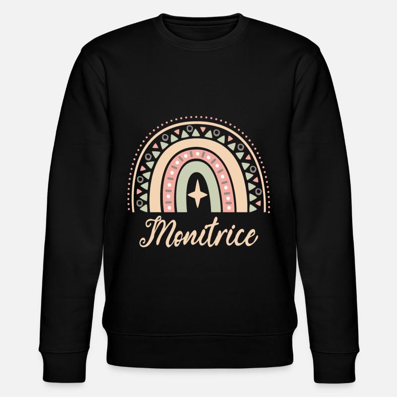 Cadeau Monitrice. Boho Rainbow monitrice. - Sweat bio CHANGER Stanley/Stella Unisexe - noir