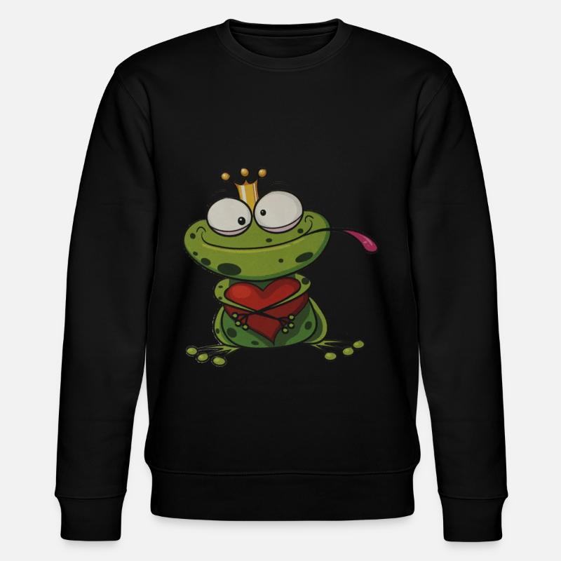 Frog - Stanley/Stella CHANGER Unisex Organic Sweatshirt - black