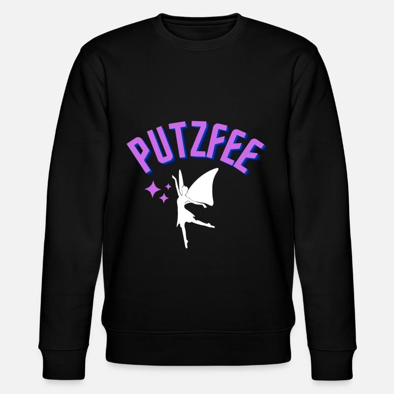 Putzfee - Stanley/Stella Unisex Bio-Sweatshirt CHANGER  - Schwarz