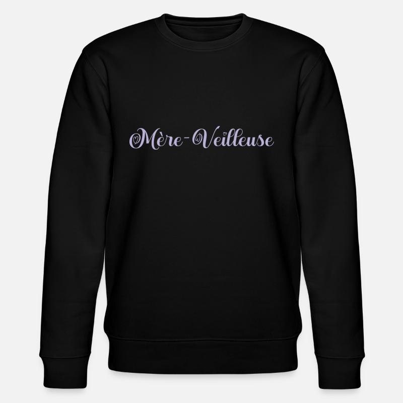 Mère-veilleuse. cadeau Maman. - Sweat bio CHANGER Stanley/Stella Unisexe - noir