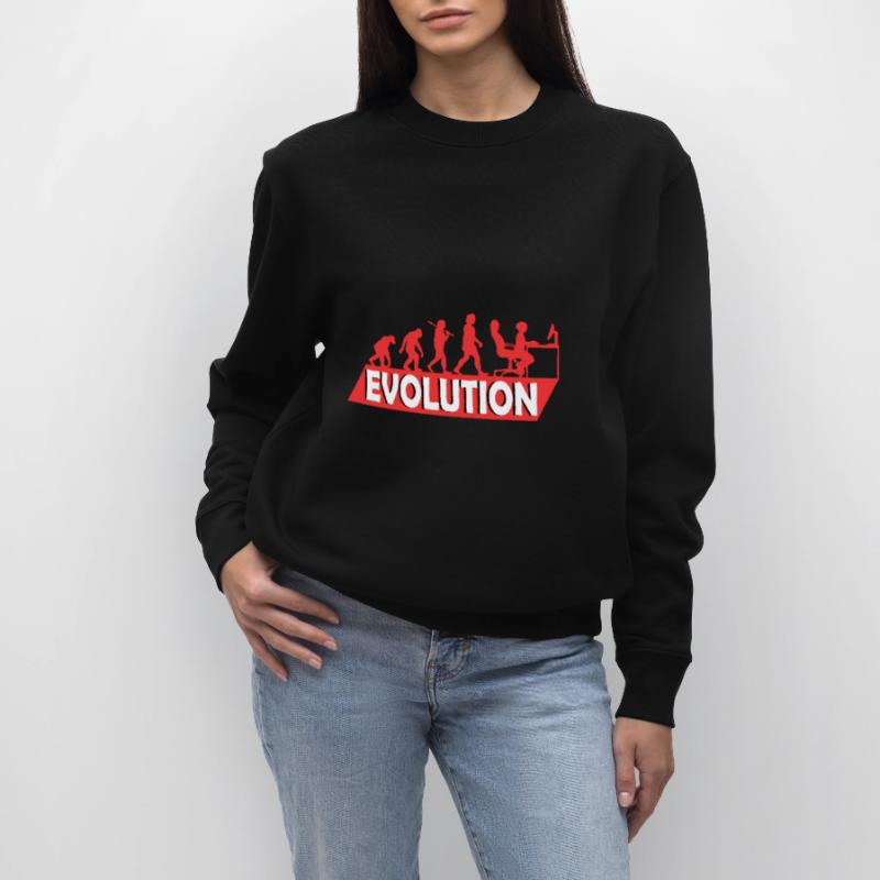 Computer Nerd Programmierer Evolution witzige Stanley/Stella Unisex Bio-Sweatshirt CHANGER 