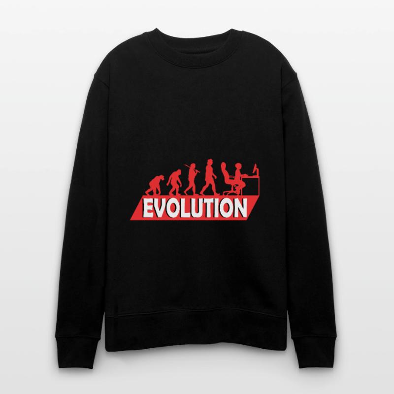 Computer Nerd Programmierer Evolution witzige Stanley/Stella Unisex Bio-Sweatshirt CHANGER 