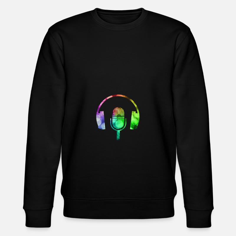 Micro et casque - Sweat bio CHANGER Stanley/Stella Unisexe - noir