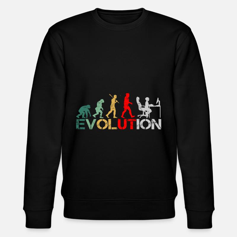 Computer Nerd Programmeur Evolution drôle - Sweat bio CHANGER Stanley/Stella Unisexe - noir