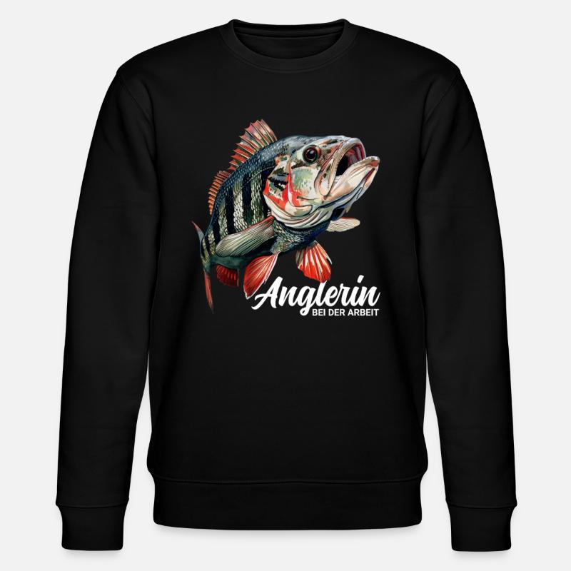 Anglerin - Stanley/Stella Unisex Bio-Sweatshirt CHANGER  - Schwarz