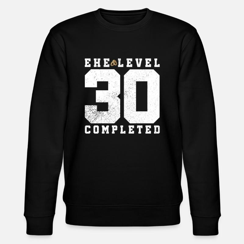 Marriage Level 30 Completed - Stanley/Stella CHANGER Unisex Organic Sweatshirt - black