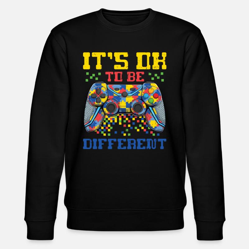 Autism - Stanley/Stella CHANGER Unisex Organic Sweatshirt - black