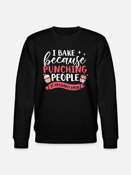 Cupcake Muffin Baking Gift - Stanley/Stella CHANGER Unisex Organic Sweatshirt - black