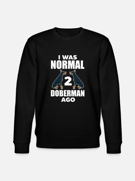 Doberman Dog Dogs Pet Gift - Stanley/Stella CHANGER Unisex Organic Sweatshirt - black