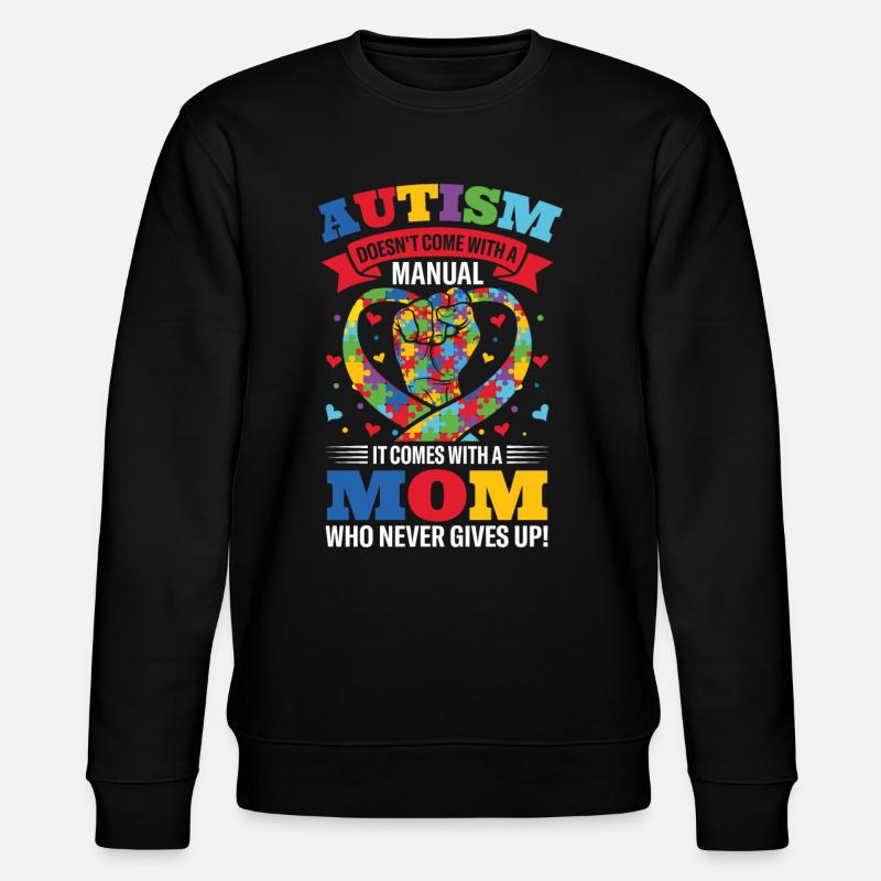 Autisme maman sensibilisation jour cadeau autiste - Sweat bio CHANGER Stanley/Stella Unisexe - noir
