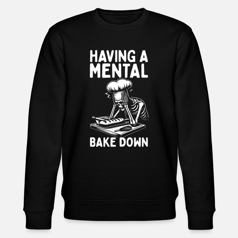 Bäcker Bäckerein Backwaren Backen Geschenk - Stanley/Stella Unisex Bio-Sweatshirt CHANGER - Schwarz