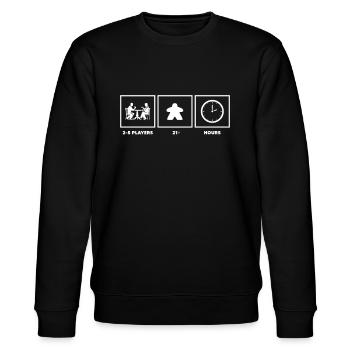 Brettspiel Brettspiele Sieleabend Spiele Geschenk - Stanley/Stella Unisex Bio-Sweatshirt CHANGER  - Schwarz - Vorne - Nik (191cm) & Marisol (170cm)