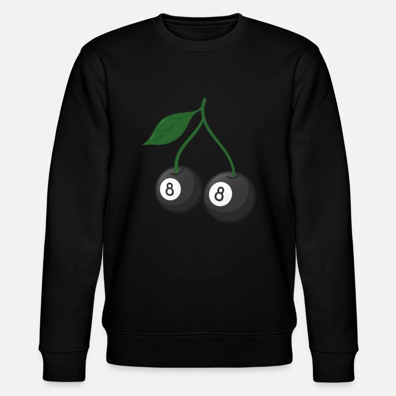Kirsche Kirschbaum Kirschblüte Frucht Geschenk - Stanley/Stella Unisex Bio-Sweatshirt CHANGER - Schwarz