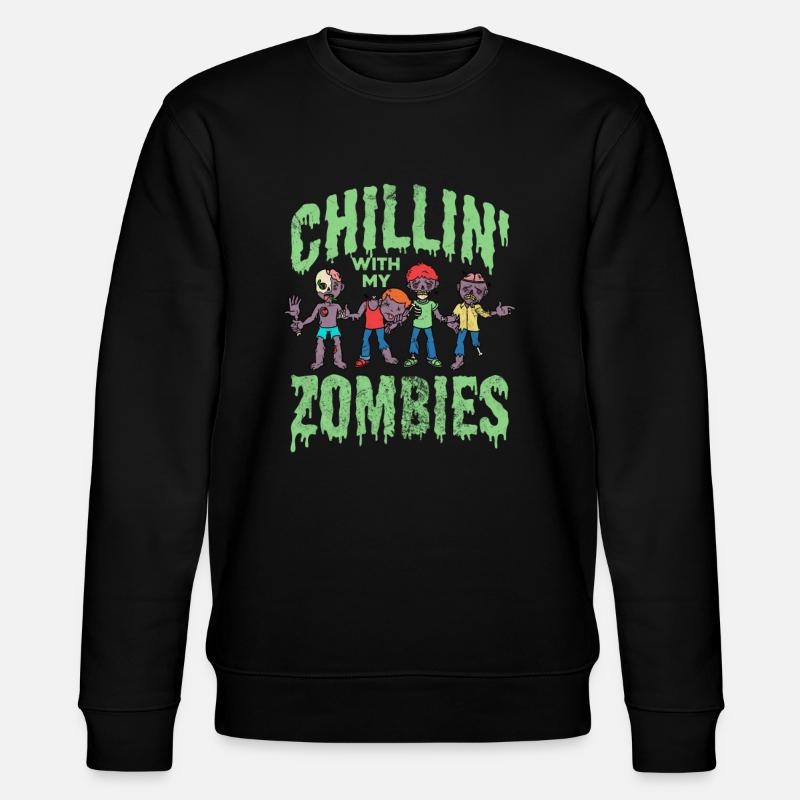 Zombie - Stanley/Stella Unisex Bio-Sweatshirt CHANGER  - Schwarz