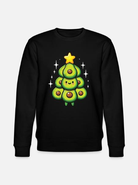 Avocado Guacamole Vegan Gift - Stanley/Stella CHANGER Unisex Organic Sweatshirt - black