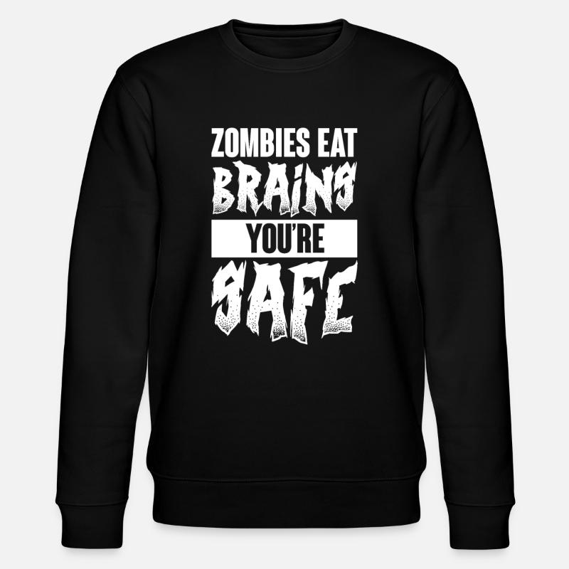 Zombie Zombie-Jäger Zombieapokalypse Geschenk - Stanley/Stella Unisex Bio-Sweatshirt CHANGER  - Schwarz