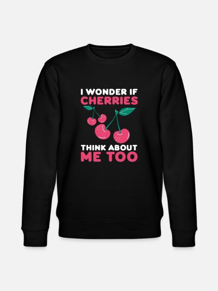 Kirsche Kirschbaum Kirschblüte Frucht Geschenk - Stanley/Stella Unisex Bio-Sweatshirt CHANGER - Schwarz