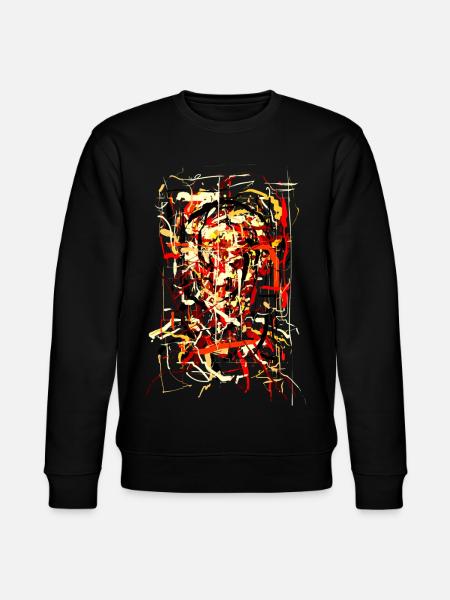 Flaming Devil - Stanley/Stella CHANGER Unisex Organic Sweatshirt - black