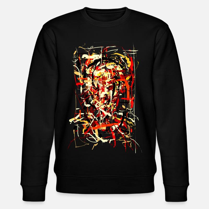 Flaming Devil - Stanley/Stella CHANGER Unisex Organic Sweatshirt - black