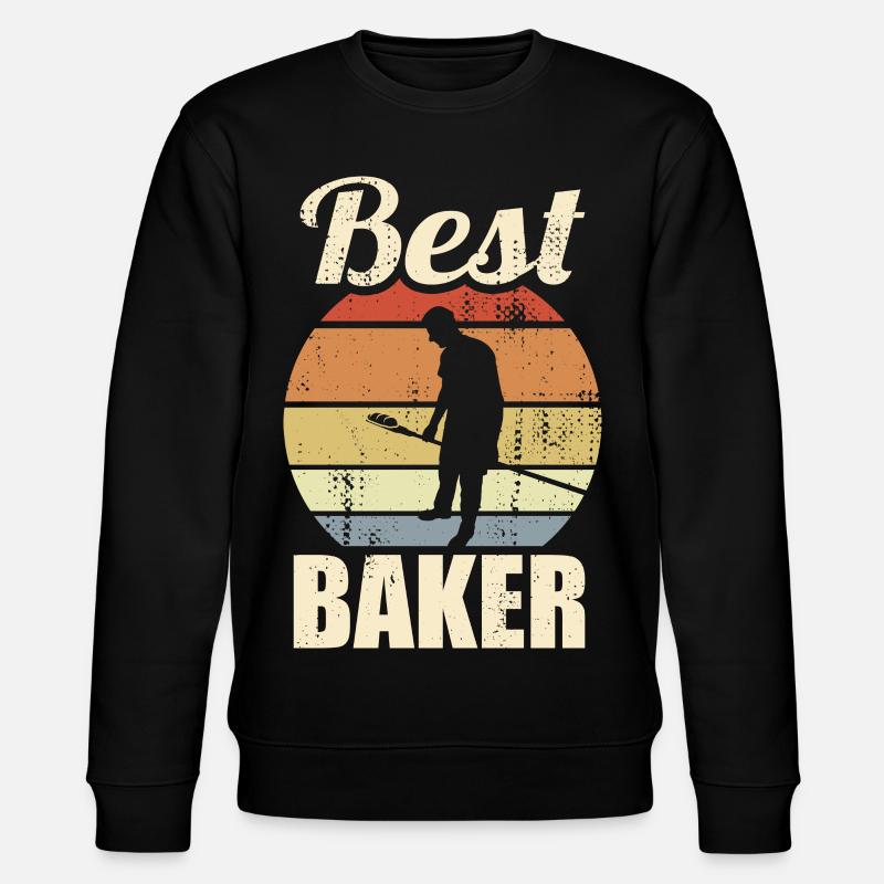 Funny Baker - Stanley/Stella CHANGER Unisex Organic Sweatshirt - black