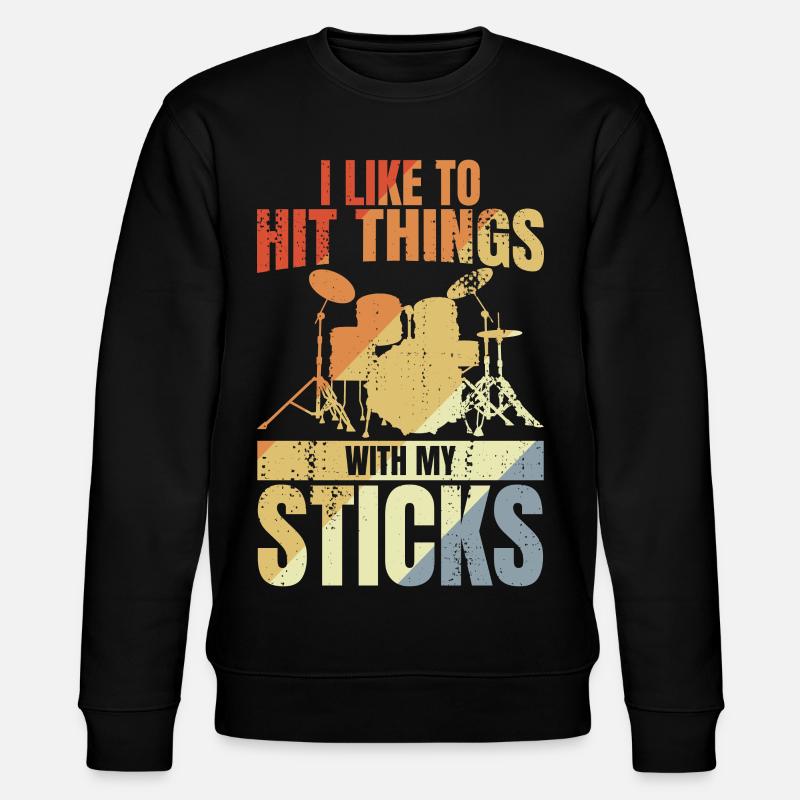 Drummer Joke - Stanley/Stella CHANGER Unisex Organic Sweatshirt - black