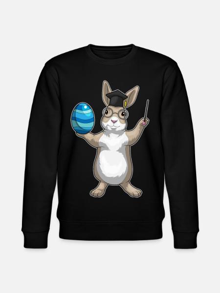 Bunny Easter Teacher - Stanley/Stella CHANGER Unisex Organic Sweatshirt - black