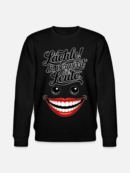 Always smiling - Stanley/Stella CHANGER Unisex Organic Sweatshirt - black