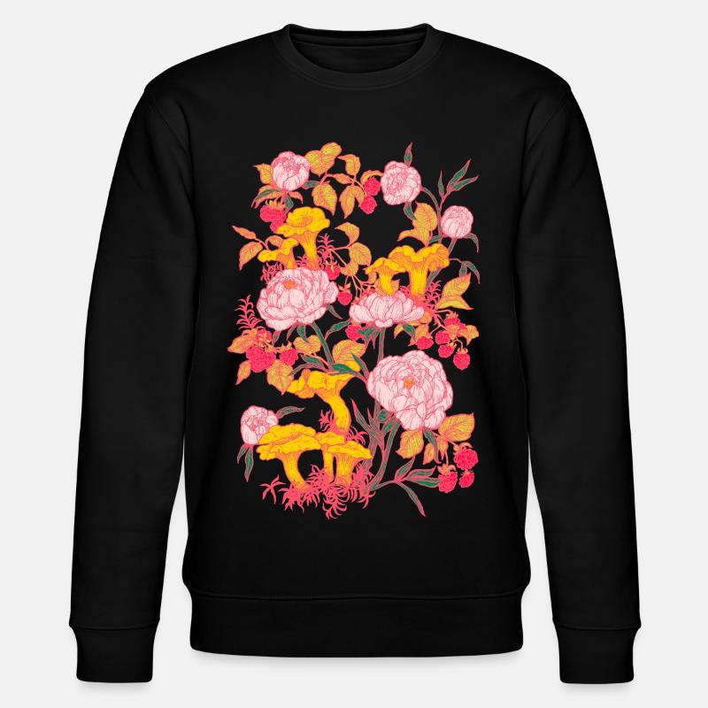 PFINGSTROSEN UND PFIFFERLINGE - Stanley/Stella Unisex Bio-Sweatshirt CHANGER  - Schwarz