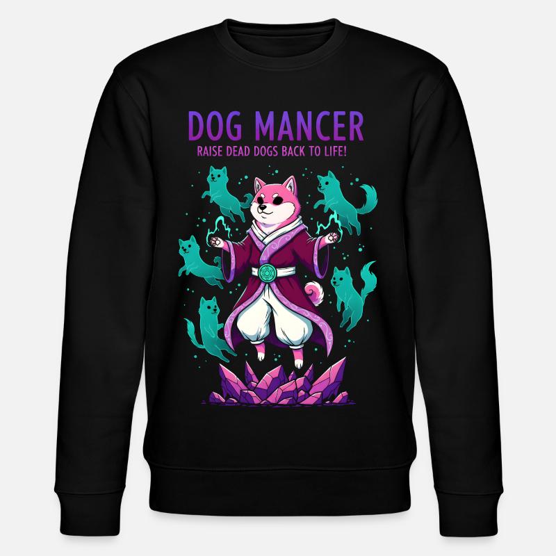 Hundemancer Hundezauberer zieht Geisthunde groß - Stanley/Stella Unisex Bio-Sweatshirt CHANGER  - Schwarz