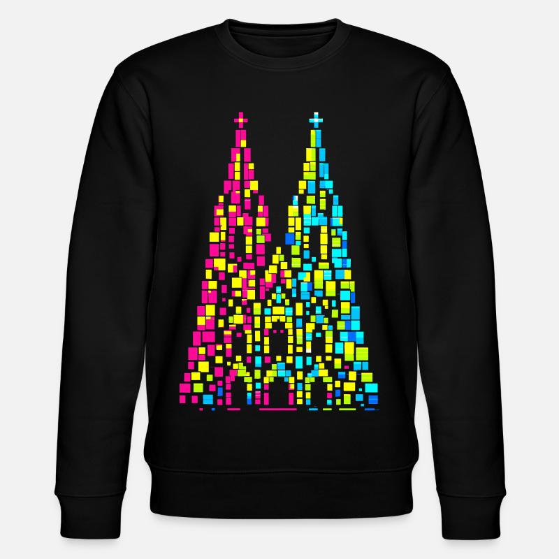 Cologne Cathedral Carnival Carnival Confetti Gift - Stanley/Stella CHANGER Unisex Organic Sweatshirt - black