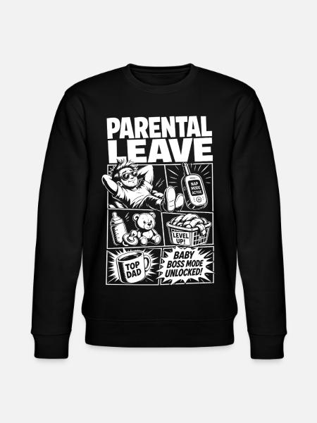 Mode bébé congé parental - Sweat bio CHANGER Stanley/Stella Unisexe - noir