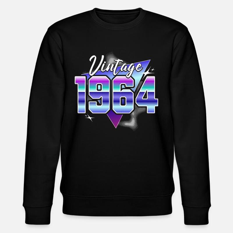 Retro 60eme Anniversaire 1964 - Sweat bio CHANGER Stanley/Stella Unisexe - noir