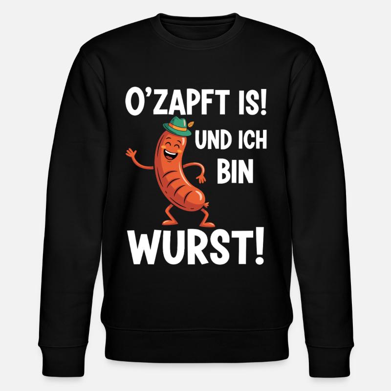 Coole Wurst - Stanley/Stella Unisex Bio-Sweatshirt CHANGER  - Schwarz