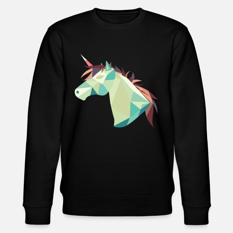 Pferd - Stanley/Stella Unisex Bio-Sweatshirt CHANGER  - Schwarz