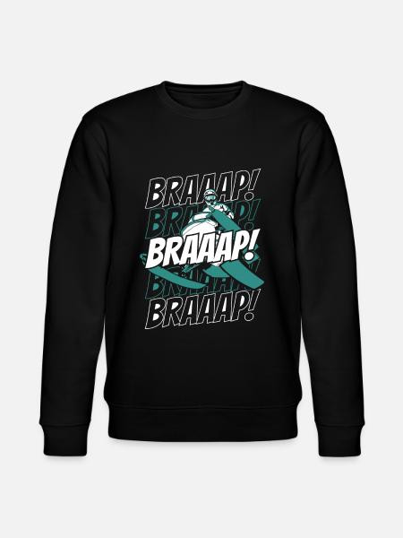 Braaap Braaap Snowmobile Snowmobile Drivers - Stanley/Stella CHANGER Unisex Organic Sweatshirt - black