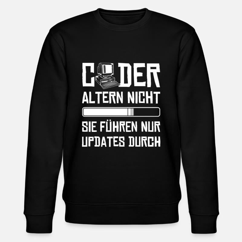 Coder Altern Nicht Developer Softwareingenieur - Stanley/Stella Unisex Bio-Sweatshirt CHANGER - Schwarz