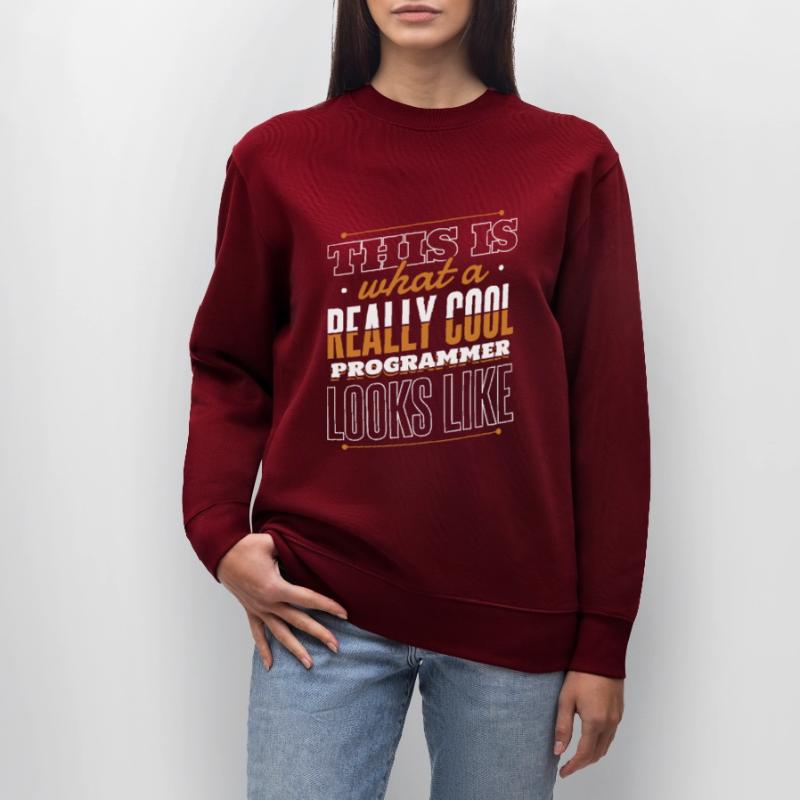 What A Really Cool Programmer Looks Like Coder Stanley/Stella Unisex Bio-Sweatshirt CHANGER 