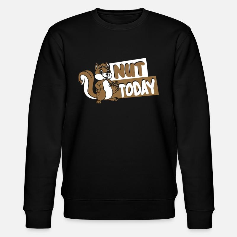 Nut Today Fuchshörnchen Grauhörnchen Squirrel - Stanley/Stella Unisex Bio-Sweatshirt CHANGER  - Schwarz