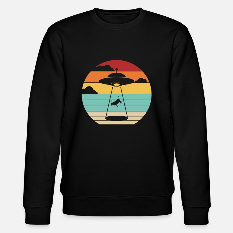 Conspiracy Außerirdischer Ufo - Stanley/Stella Unisex Bio-Sweatshirt CHANGER  - Schwarz