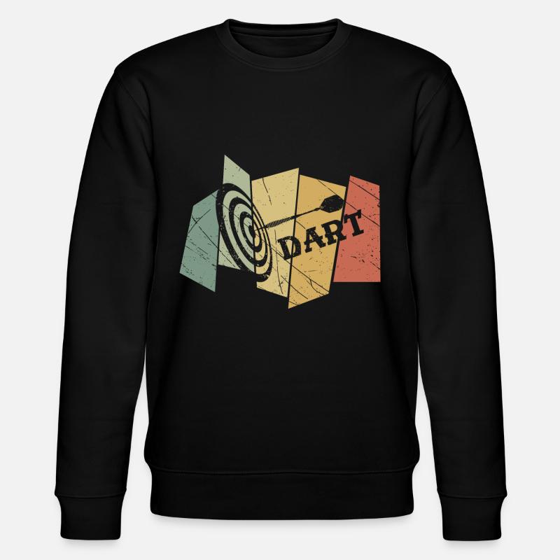 Dart Retro - Stanley/Stella Unisex Bio-Sweatshirt CHANGER  - Schwarz