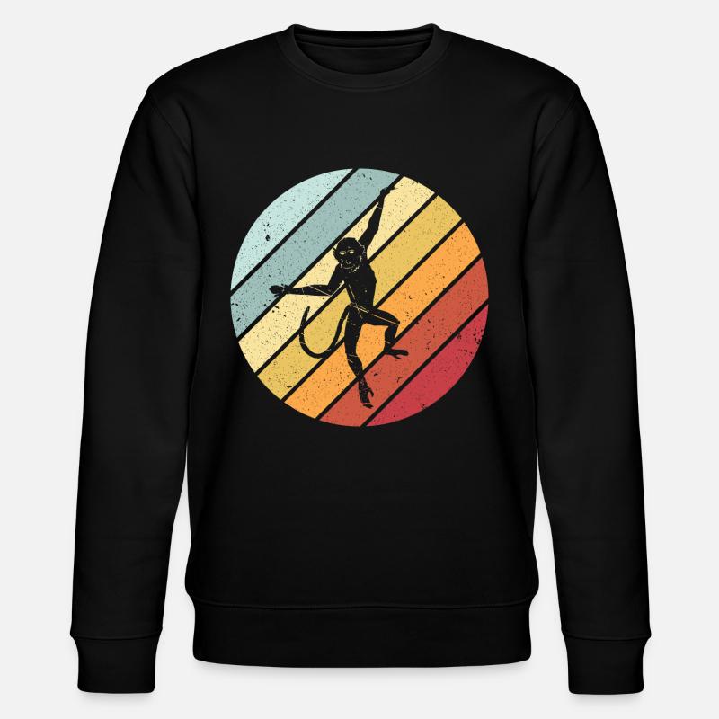 Monkey retro - Stanley/Stella CHANGER Unisex Organic Sweatshirt - black