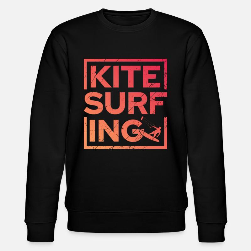 Kitesurfen - Stanley/Stella Unisex Bio-Sweatshirt CHANGER  - Schwarz