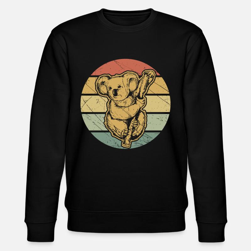 Koala - Stanley/Stella Unisex Bio-Sweatshirt CHANGER - Schwarz