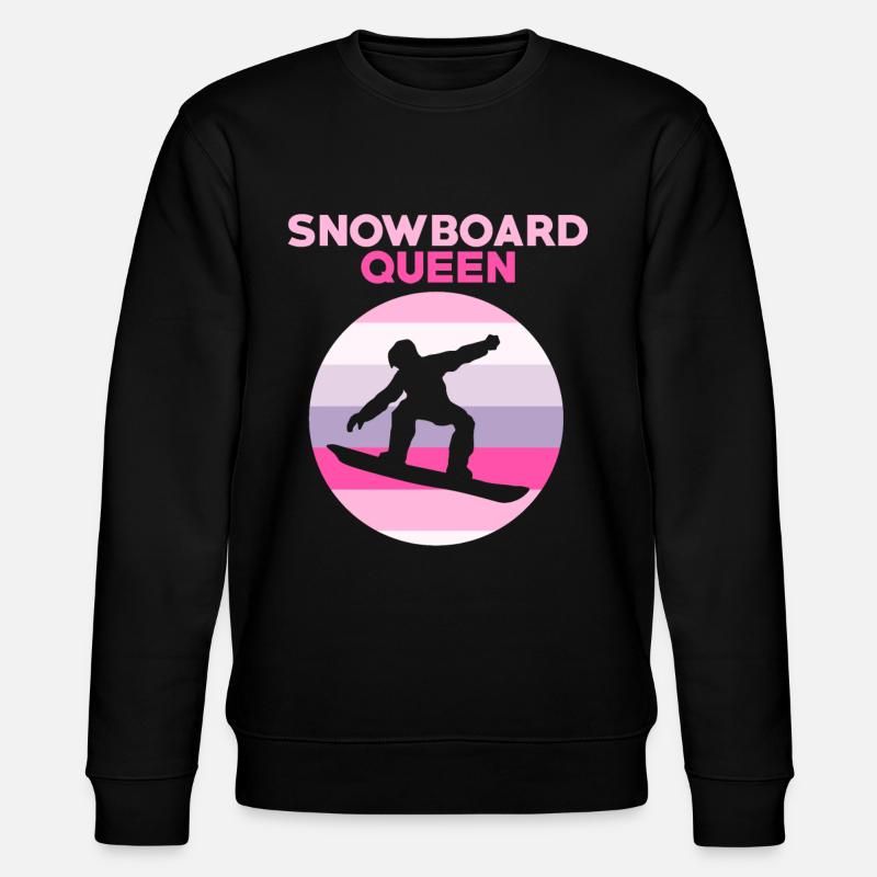 Snowboard Fahrer Snowboardfahrer Winterurlaub - Stanley/Stella Unisex Bio-Sweatshirt CHANGER  - Schwarz