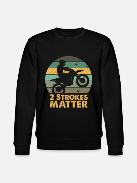 Two-stroke motorcycle motocross - Stanley/Stella CHANGER Unisex Organic Sweatshirt - black