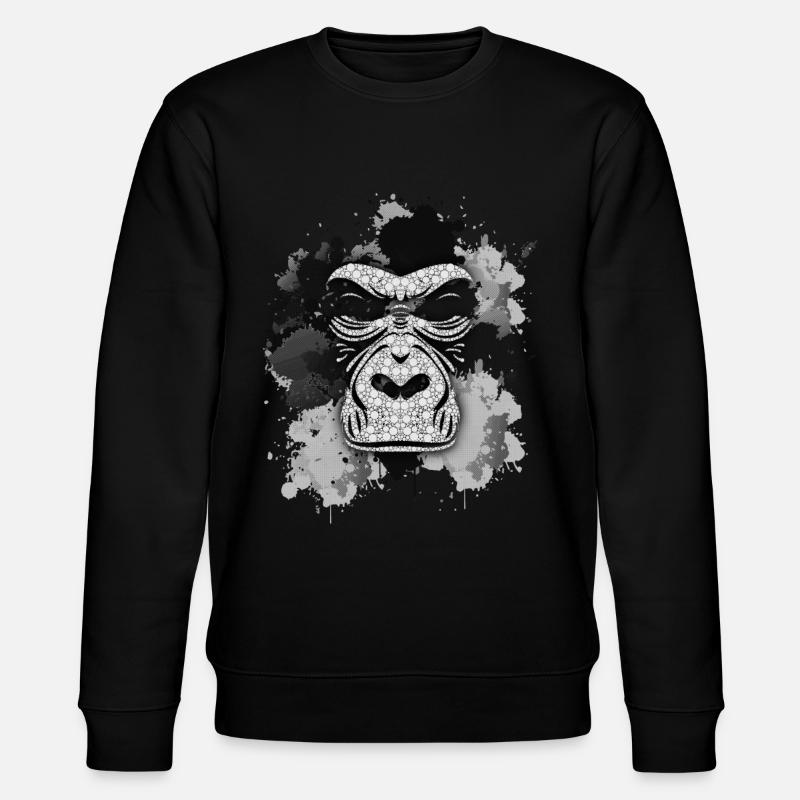 Gorilla - Stanley/Stella Unisex Bio-Sweatshirt CHANGER  - Schwarz