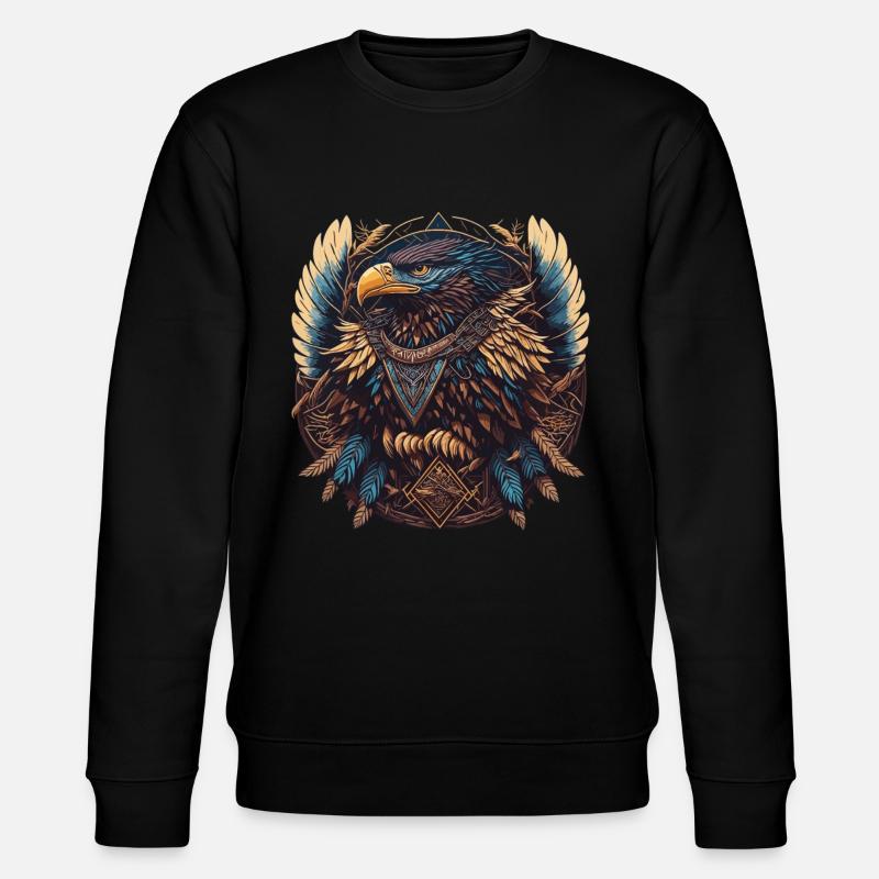 Attrape-rêves d’aigle - Sweat bio CHANGER Stanley/Stella Unisexe - noir